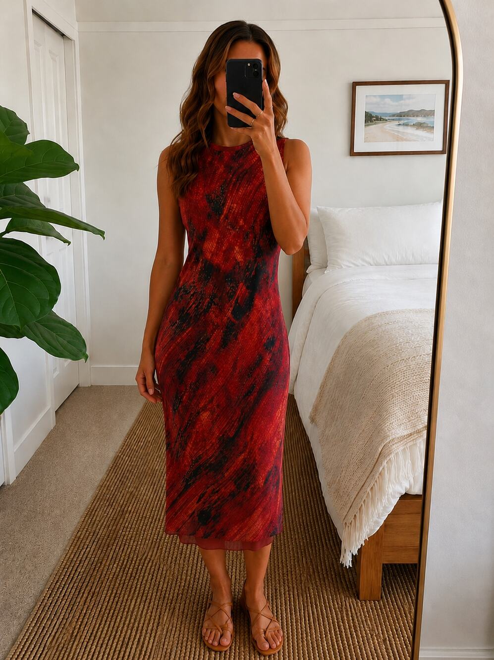 SABA 100% Silk Ruched Fitted Dress Sz 8